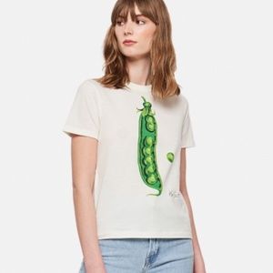 Gucci Women's Ken Scott Green Bean Pea Cotton T-shirt
